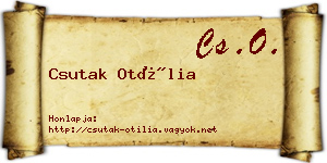 Csutak Otília névjegykártya